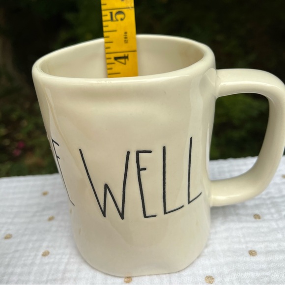 Rae Dunn Artisan Collection cream colored mug with inscription BE WELL - Picture 5 of 5